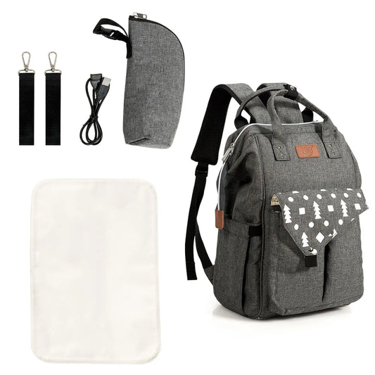 Waterproof Diaper Bag Backpack with USB Charger, Perfect for Travel - Your Precious Package