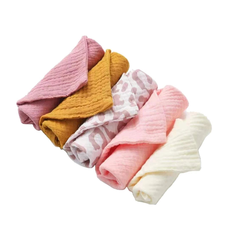 5 Piece Muslin Washcloth Set - Your Precious Package