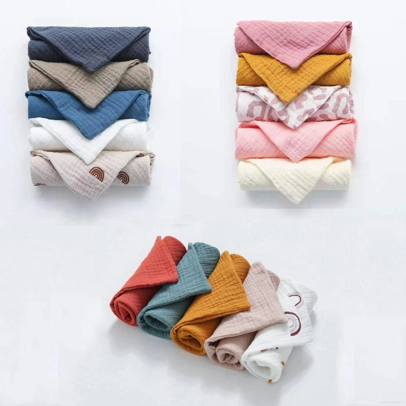 5 Piece Muslin Washcloth Set - Your Precious Package