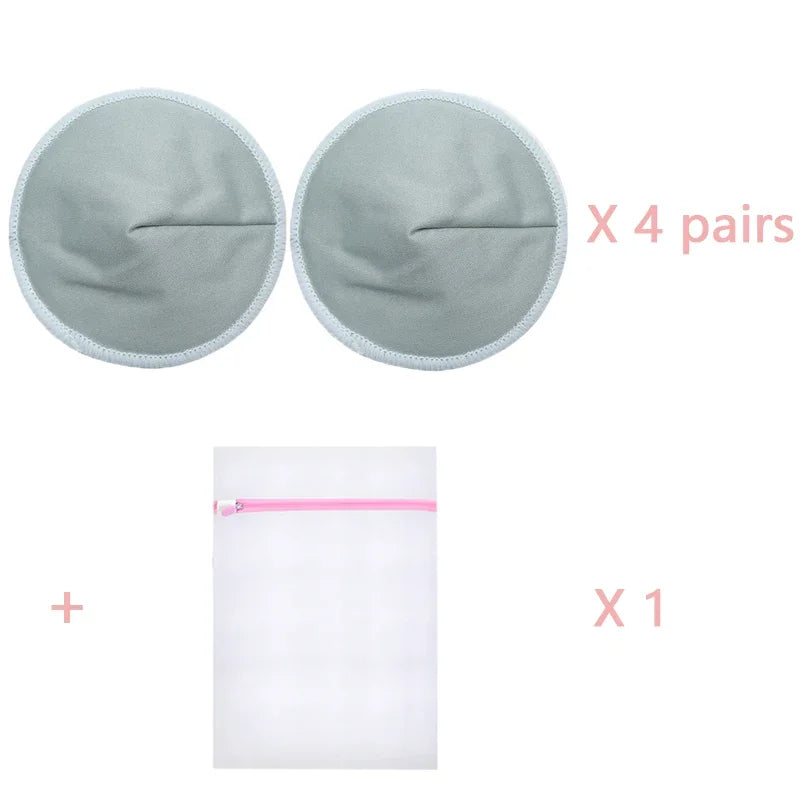 4 Pairs High-Quality Reusable Nursing Pads (Washable) - Your Precious Package