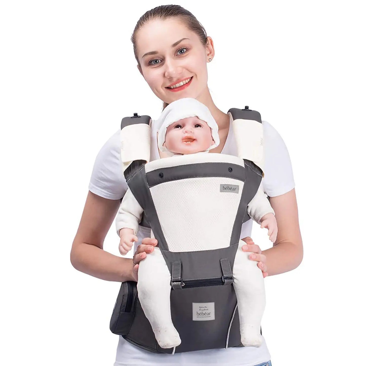 Baby Carrier: Front/Back, Hip Seat, Hood, Teething Pads - Your Precious Package