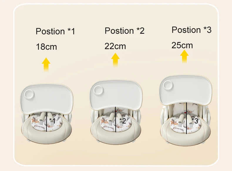 Luxury Baby Height Chair with Removable Seat and Tray (Adjustable Height) - Your Precious Package