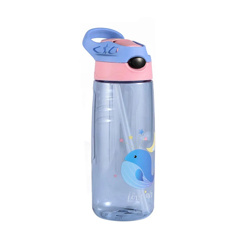 Leakproof Cartoon Kids Straw Sippy Cup 550ml - Your Precious Package