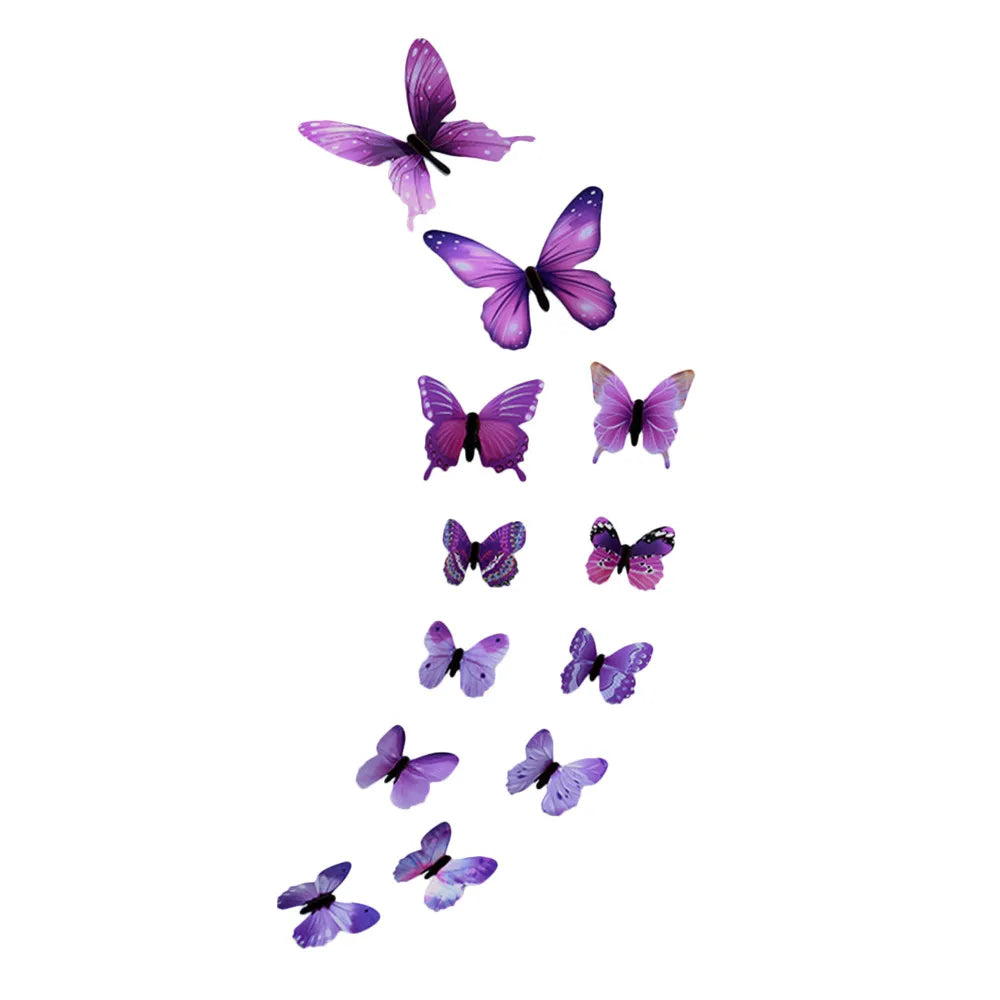 12 Pieces 3D Butterfly Wall Sticker: Glow in Dark - Your Precious Package