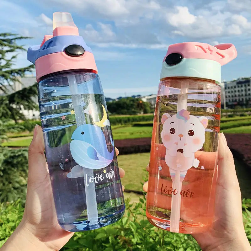 Leakproof Cartoon Kids Straw Sippy Cup 550ml - Your Precious Package