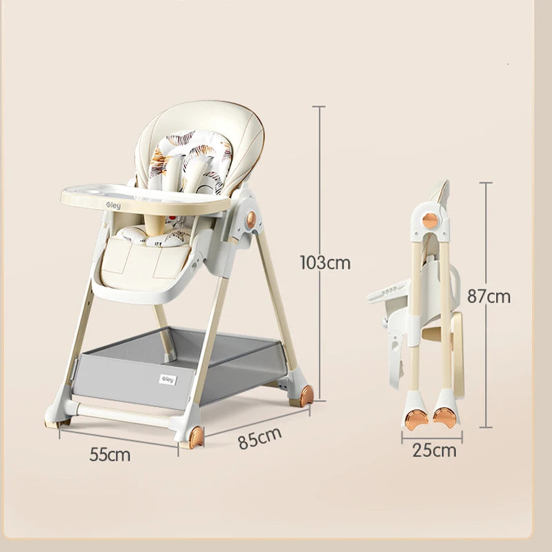 Luxury Baby Height Chair with Removable Seat and Tray (Adjustable Height) - Your Precious Package