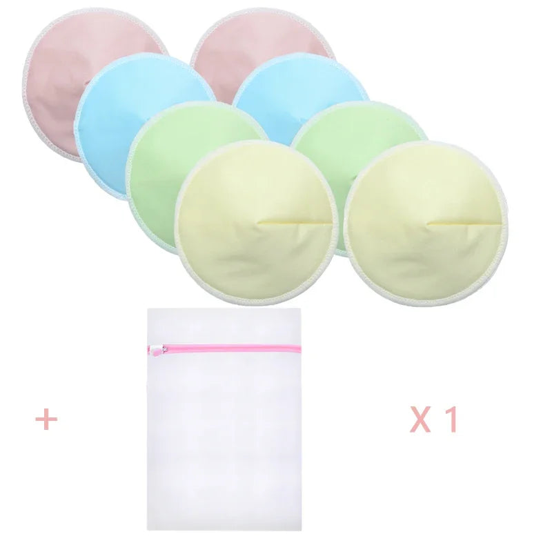 4 Pairs High-Quality Reusable Nursing Pads (Washable) - Your Precious Package