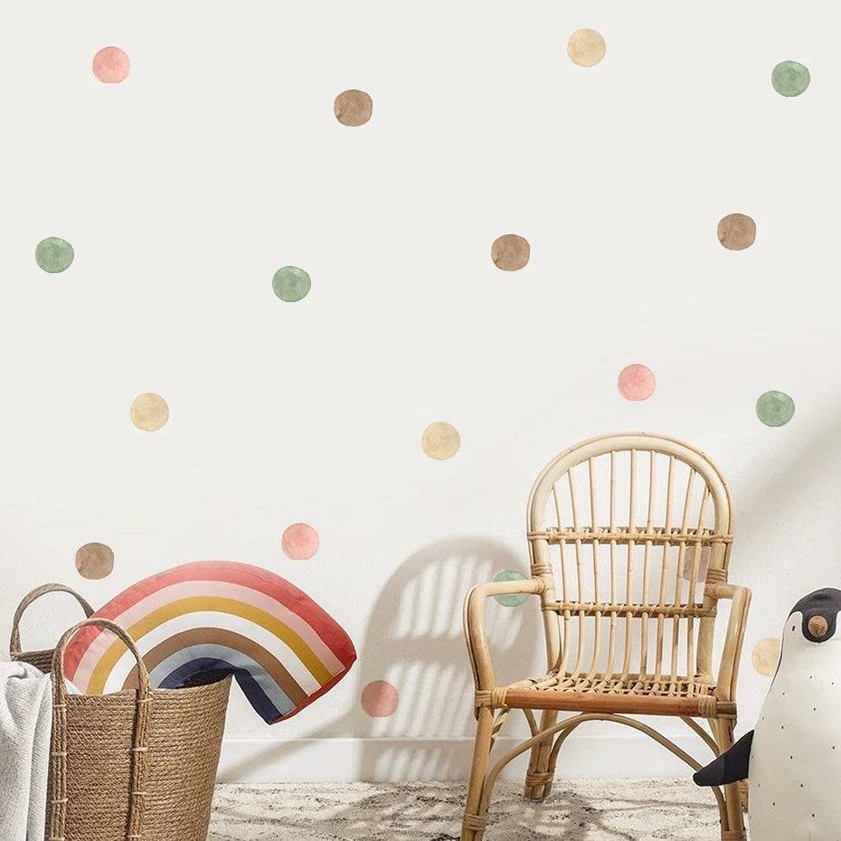 Colorful Polka Dots Wall Stickers (Removable Wall Decals) - Your Precious Package