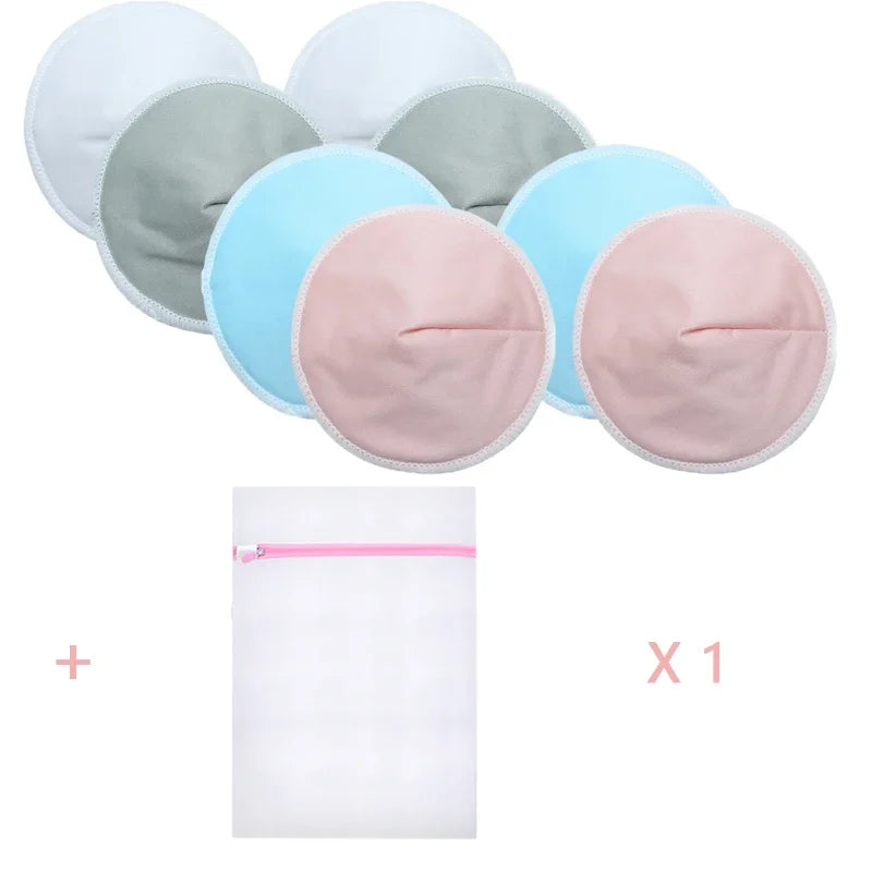 4 Pairs High-Quality Reusable Nursing Pads (Washable) - Your Precious Package