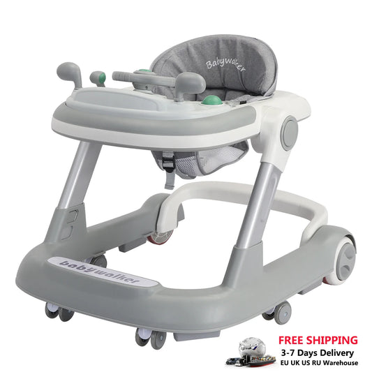 2 in 1 Toddler Walker: Removable Tray, Musical, Foldable, 6-18 Months - Your Precious Package