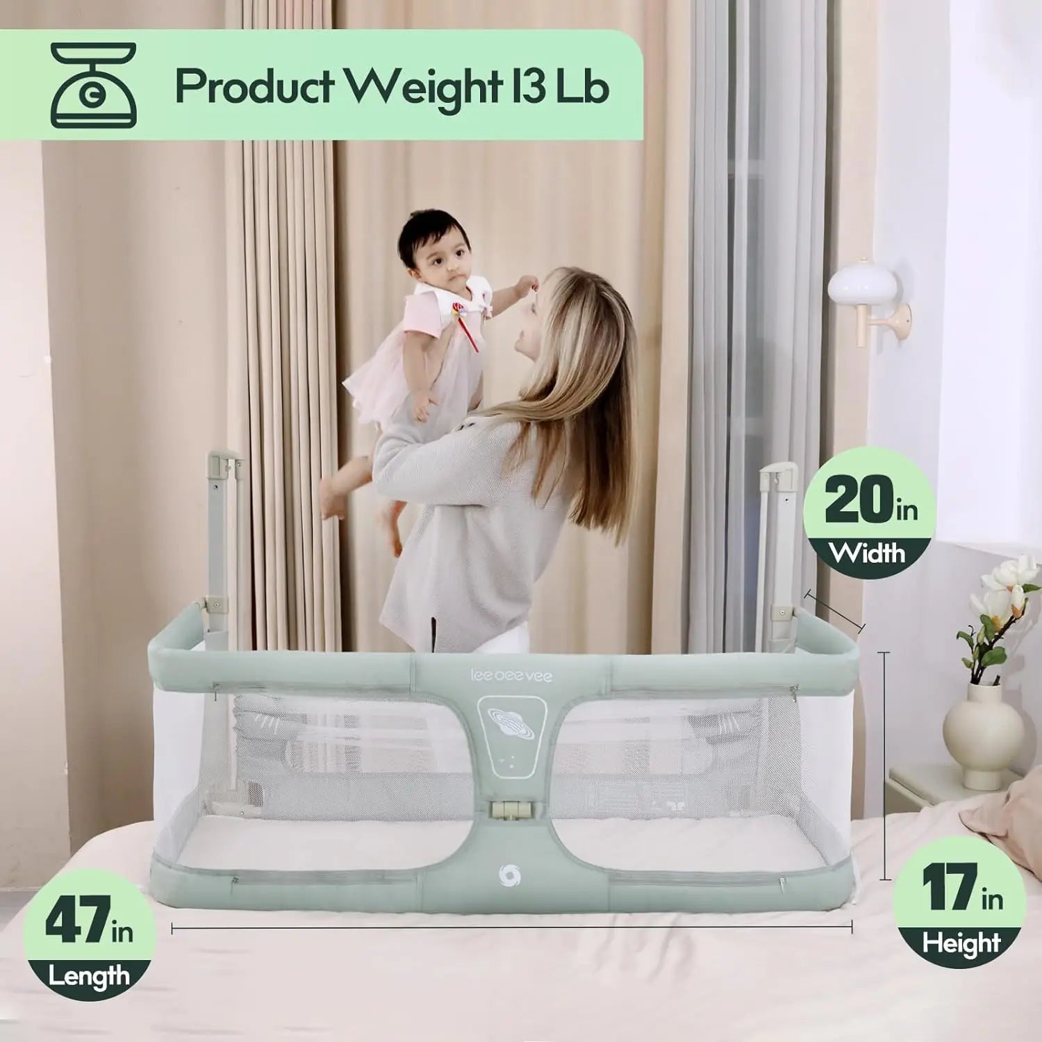 3 In 1 Baby Crib Adaptable To Bed - Your Precious Package