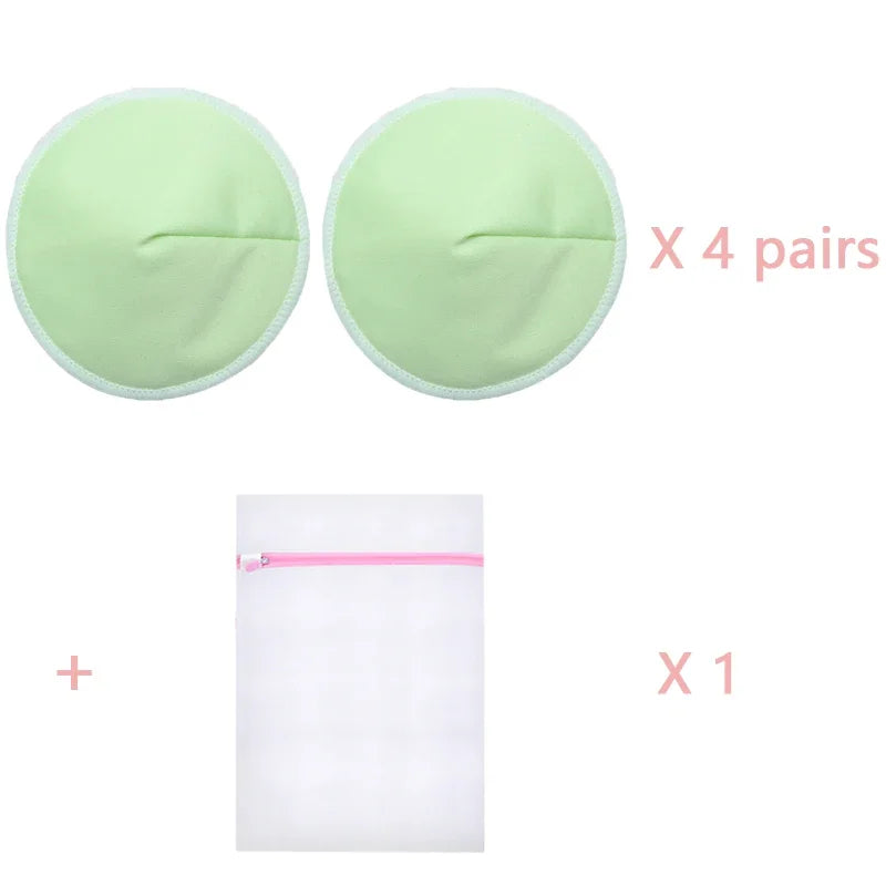 4 Pairs High-Quality Reusable Nursing Pads (Washable) - Your Precious Package