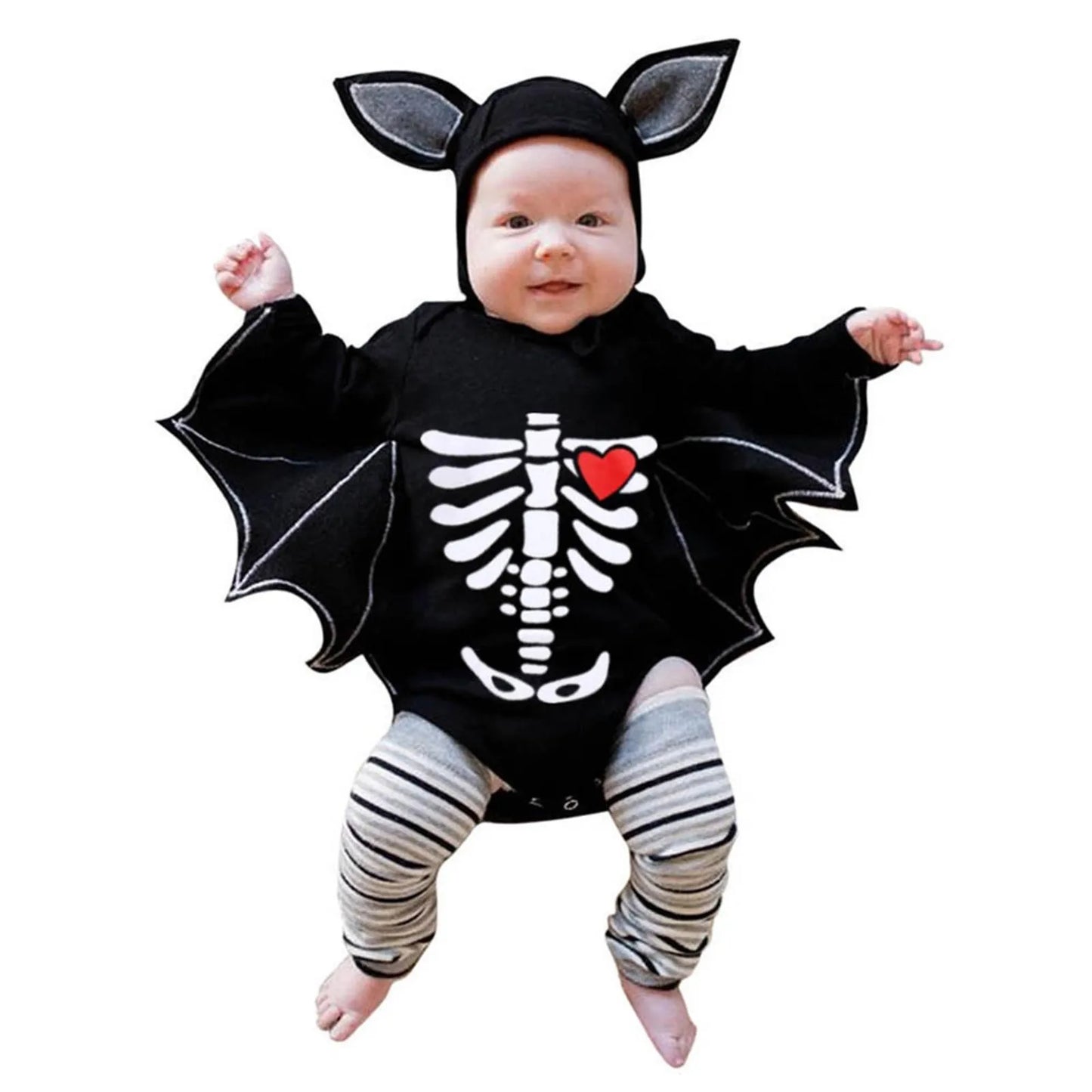 Adorable Baby Bat Bodysuit and Hat for Halloween Fun! - Your Precious Package