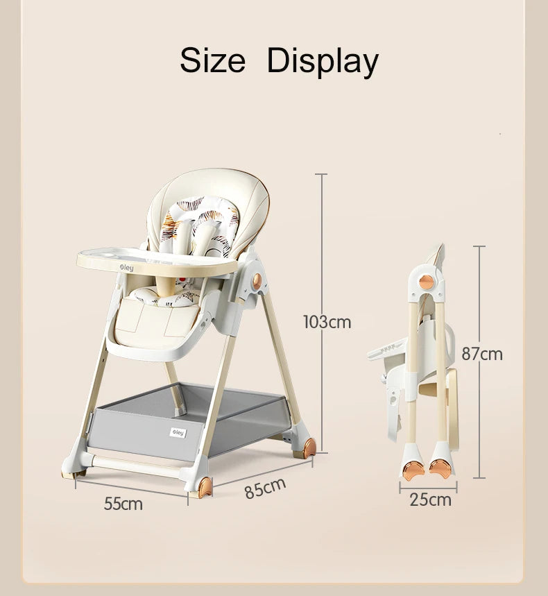 Luxury Baby Height Chair with Removable Seat and Tray (Adjustable Height) - Your Precious Package