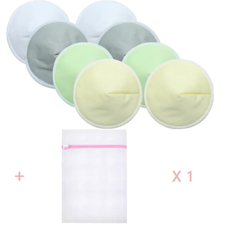 4 Pairs High-Quality Reusable Nursing Pads (Washable) - Your Precious Package