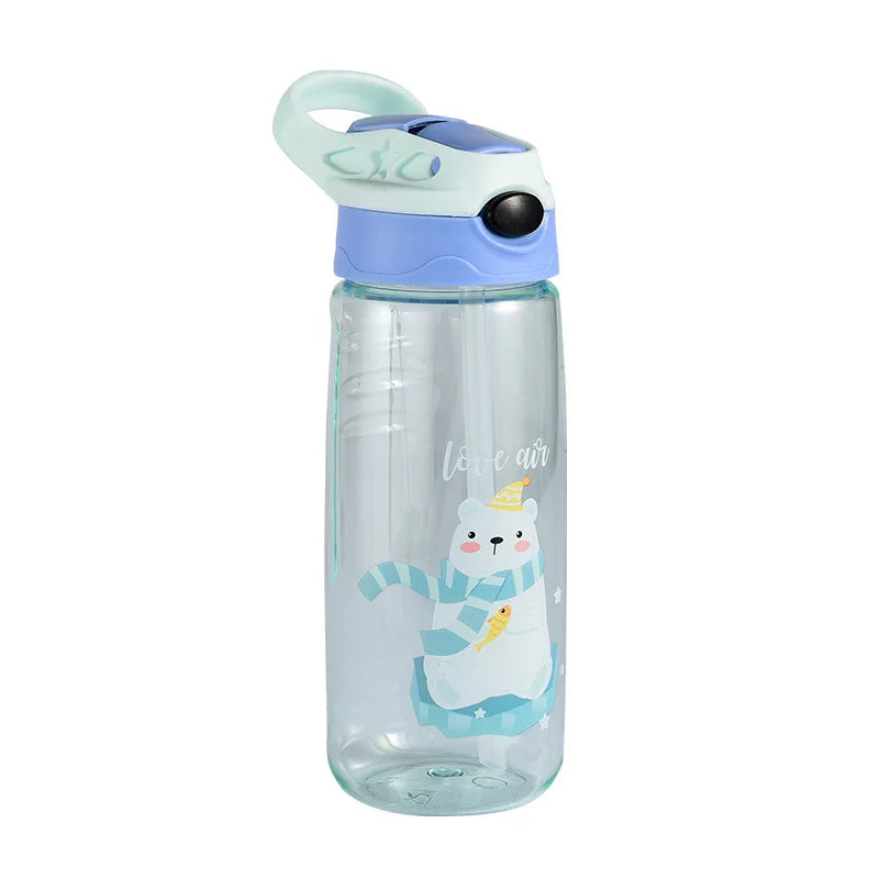 Leakproof Cartoon Kids Straw Sippy Cup 550ml - Your Precious Package