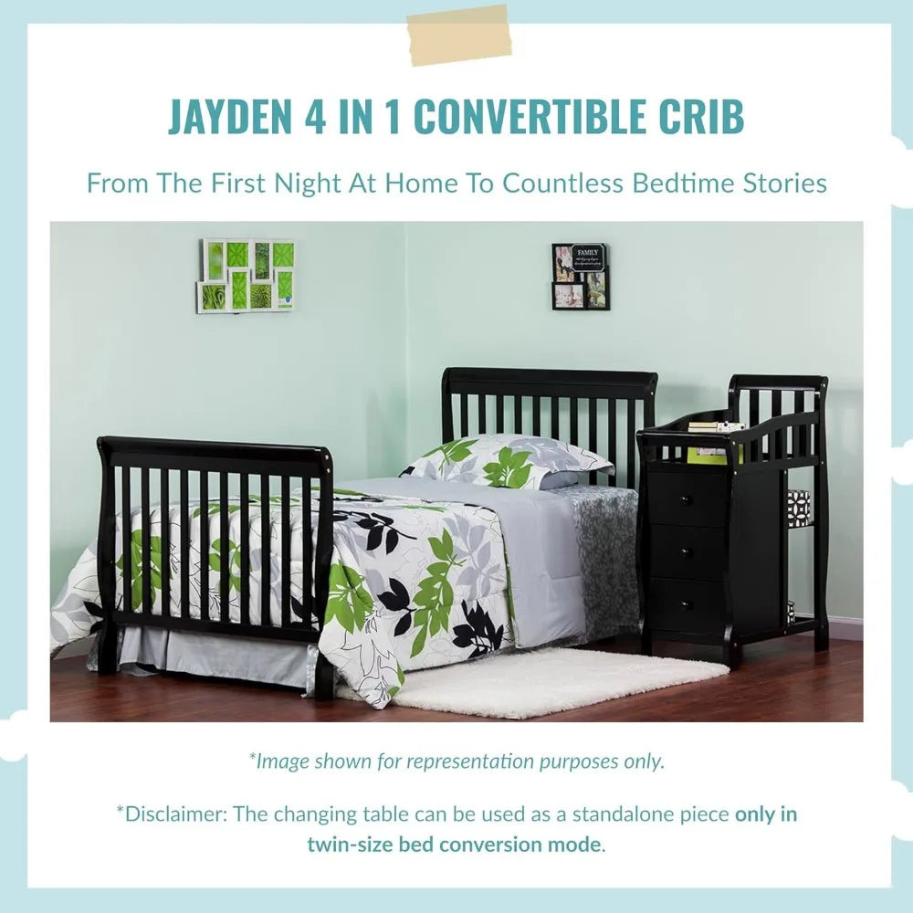 Jayden 4-in-1 Convertible Crib and Changing Table - Your Precious Package