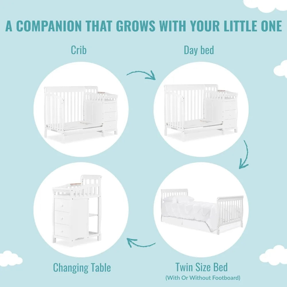 Jayden 4-in-1 Convertible Crib and Changing Table - Your Precious Package