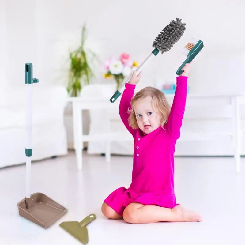 Pretend Cleaning Kit: Broom, Mop, Duster - Your Precious Package